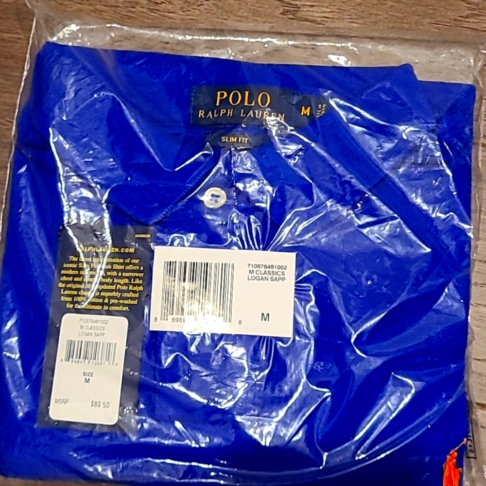 Ralph Lauren slim fit mesh polo NWT